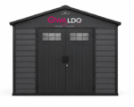 OWALDO ShadowVault X90 Outdoor-Geräteschuppen mit Doppeltüren