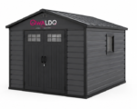 OWALDO ShadowVault X90 Outdoor-Geräteschuppen mit Doppeltüren – Bild 2