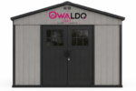 OWALDO SilverGuard X120 Outdoor-Geräteschuppen mit Fenstern
