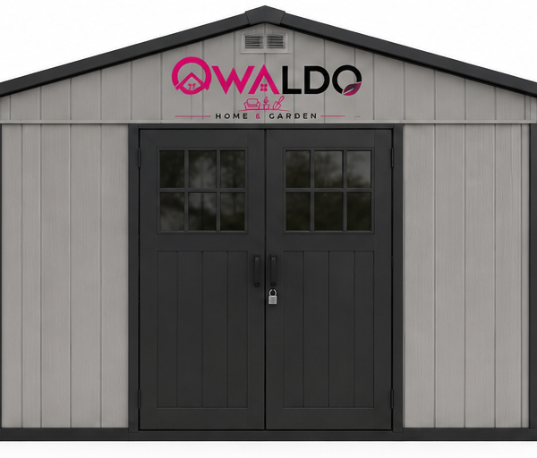 OWALDO SilverGuard X120 Outdoor-Geräteschuppen mit Fenstern
