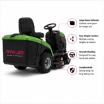 OWALDO GreenForce G46 Aufsitzrasentraktor mit Heck-Grasfangkorb – Bild 3