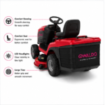 OWALDO CrimsonTorque R48 Aufsitzrasentraktor mit Grasfangsystem – Bild 3