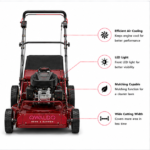 OWALDO CrimsonCut X24 Robuster Handrasenmäher mit Grasfangkorb – Bild 4